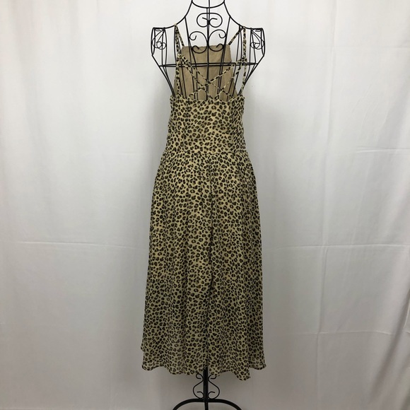 Abercrombie & Fitch spaghetti Strap chetah dress S - Picture 5 of 7